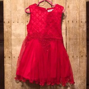 Red formal dress